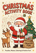 Santa Christmas Activity Book cover