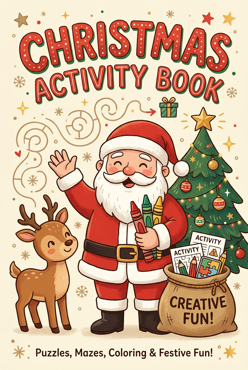 Santa Christmas Activity Book cover