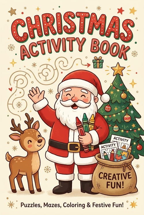 Santa Christmas Activity Book cover